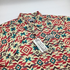 PSI Party Shirt International Mens‎ Short Sleeve Button Shirt Pink Blue 2XL NWT